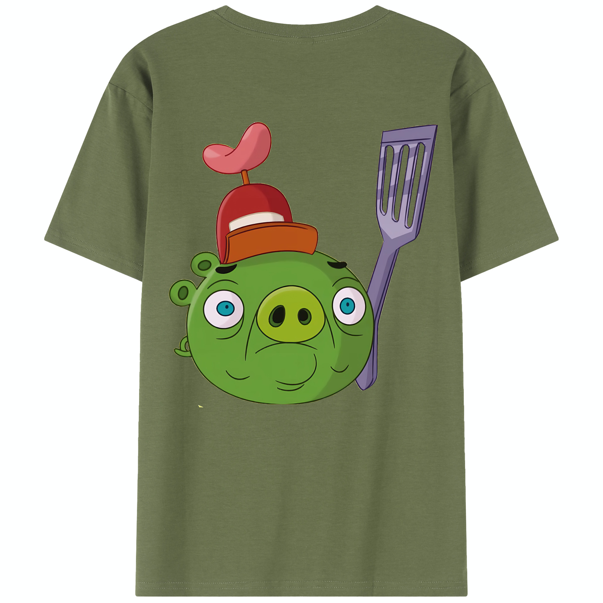 （画像用） Angry Birds アングリーバード 綿100％半袖Tシャツ（背面プリント）